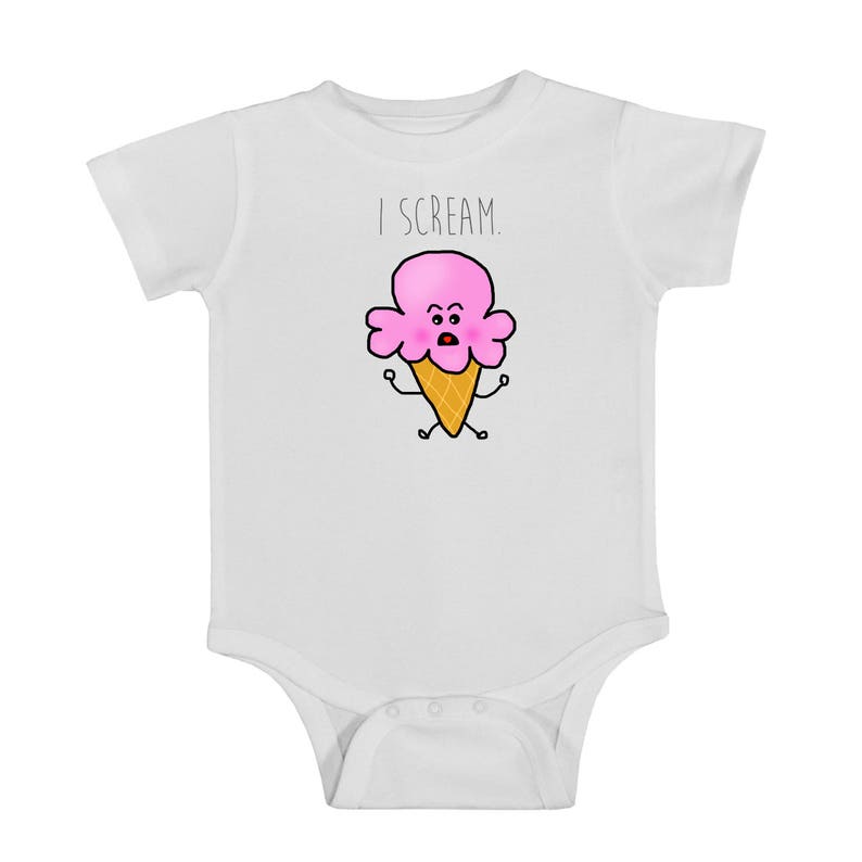 ice cream funny onesie i scream ICE CREAM onesie trendy onesie newborn onesie baby onesie