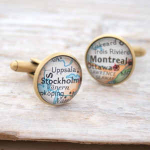 Coordonner les boutons de manchette, carte personnalisée, bijoux pour hommes, cadeau d'anniversaire de 10 ans pour mari