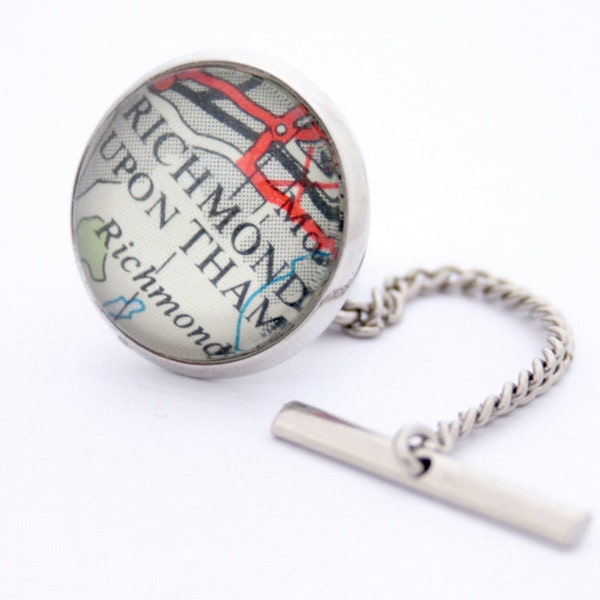 Custom Tie Tack Personalised with Map location