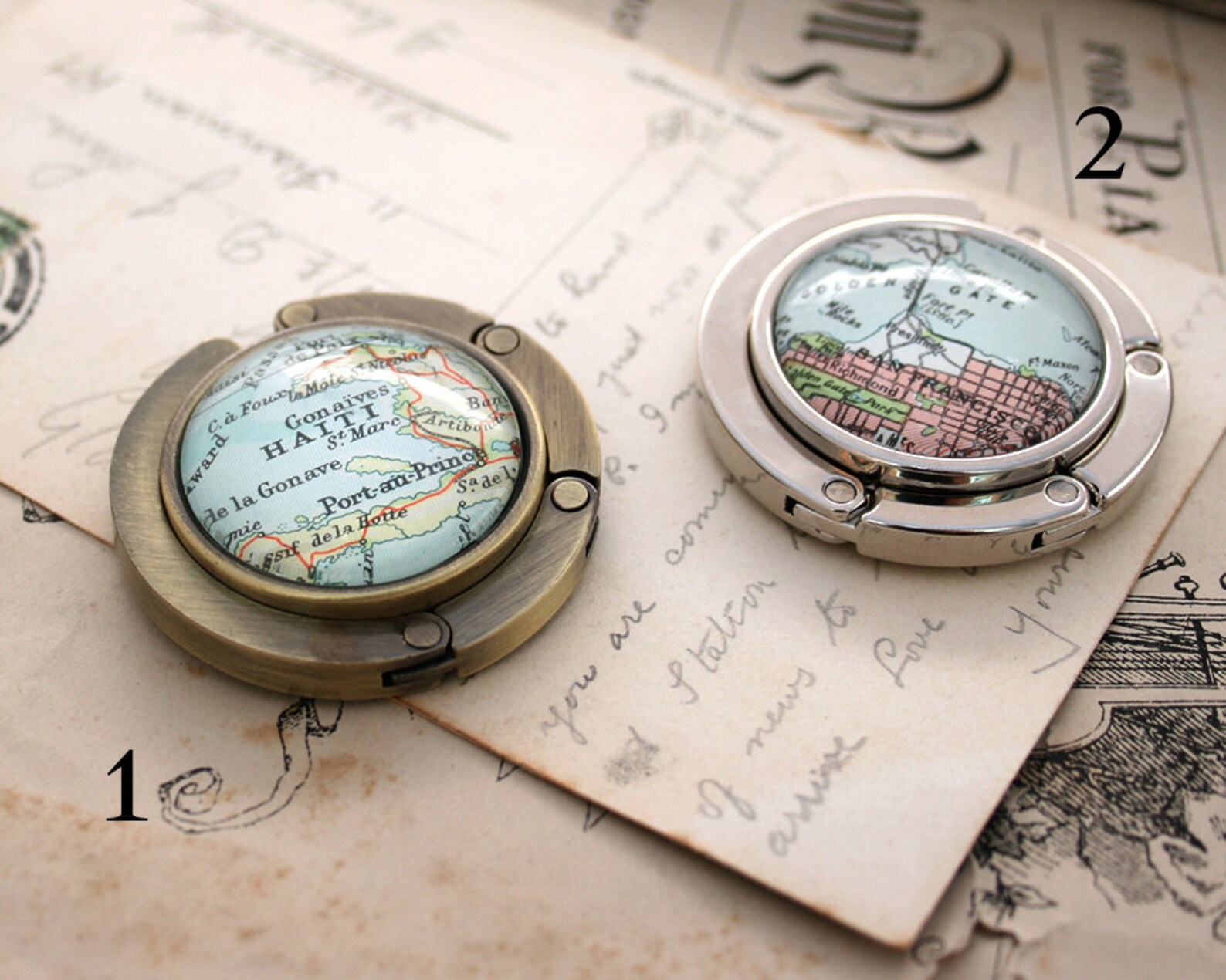 Custom Purse Hanger Custom Purse Hook With Personalized Map Etsy UK