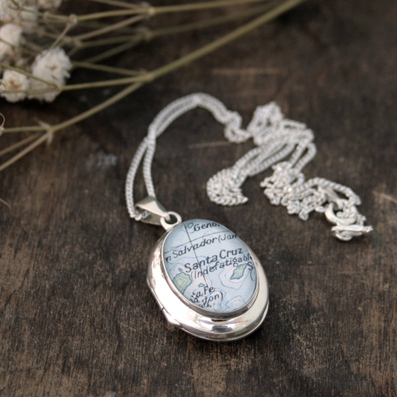 Personalized Locket Necklace Made of Sterling Silver Locket Etsy