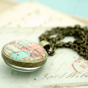 Zweiseitige Bronze Karte Halskette Lang Distanz Beziehung personalisierte Halskette Doppelseitige Unisex Karte Halskette Beste Freunde Geschenke