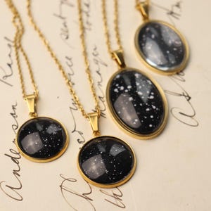 Collier personnalisé ciel nocturne véritable - Carte des étoiles personnalisée de votre date et de votre lieu - Cadeau d'anniversaire ou d'anniversaire unique