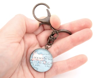 Keychain with Custom Map Location, You Select the place, Housewarming Gifts for New Home owners