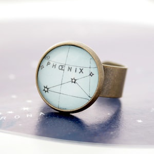 Custom Constellation Ring • Zodiac Jewelry Gift for Her • Celestial Night Sky Ring for Stargazer