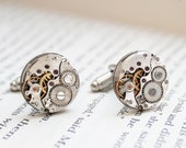 Cufflinks Steampunk of Clockwork, Mechanical Watch Suit Accessories, Gift for a Boyfriend or Husband