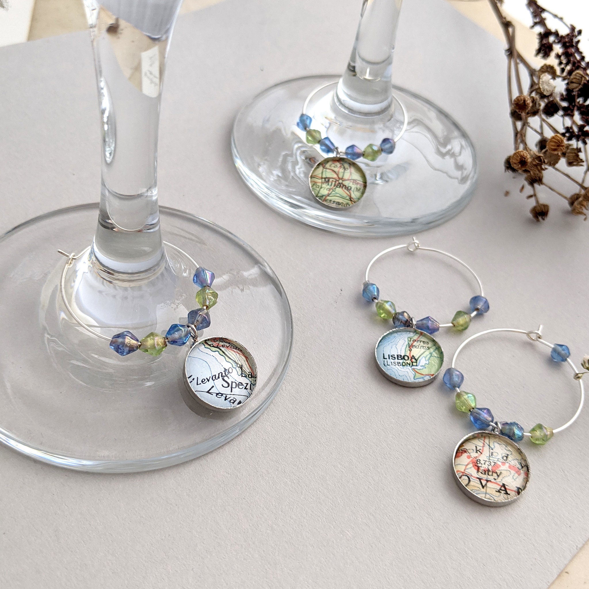 How to Make Easy, Custom, Personalized DIY Wine Glass Charms