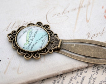 Personalized Bookmark for Books, Bespoke Map Gifts for Readers Metal Book Mark, Meaningful Birthday Gift