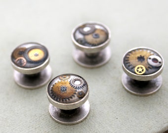 Tuxedo Studs Novelty Tux Buttons Wedding Gift for Groom - SINGLE STUD