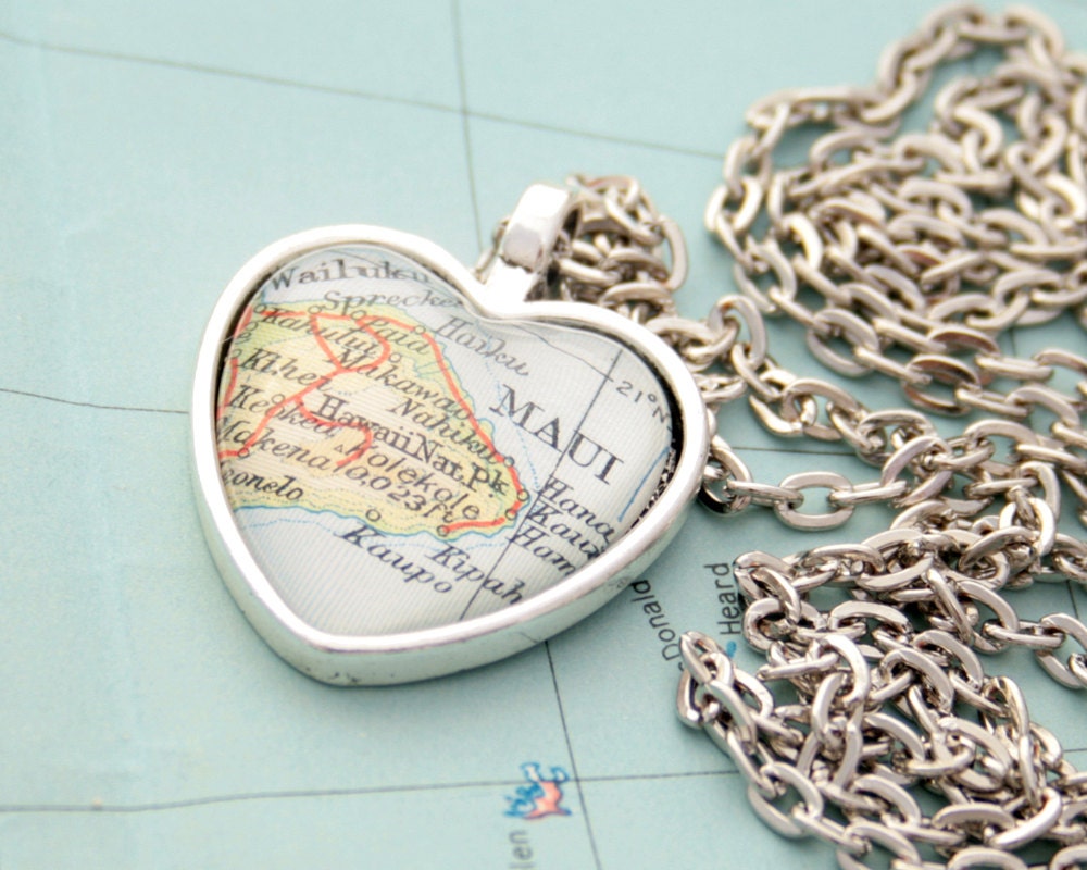 Custom Map Necklace Personalized - Il Fullxfull.681994745 Cpl6