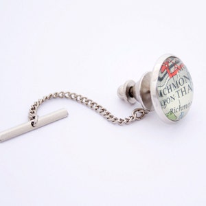 Custom Tie Tack Personalised with Map location image 4