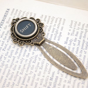 Bookmark Shift, Funny Graduation Gifts for Readers made of Typewriter key image 4