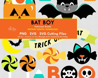 Halloween Shirt SVG, Halloween SVG, Halloween Bat Boy, Svg Bundle, Halloween Kids SVG, Happy Halloween Family, Classroom at Home