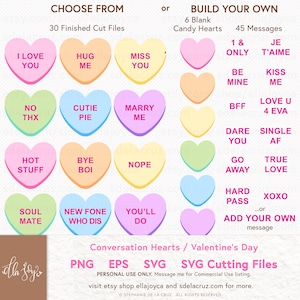 Leere Konversations Herzen SVG, Konversation Herzen PNG, Konversation Herzen Clipart, Konversation Herzen zum Valentinstag, Süßigkeiten Herzen