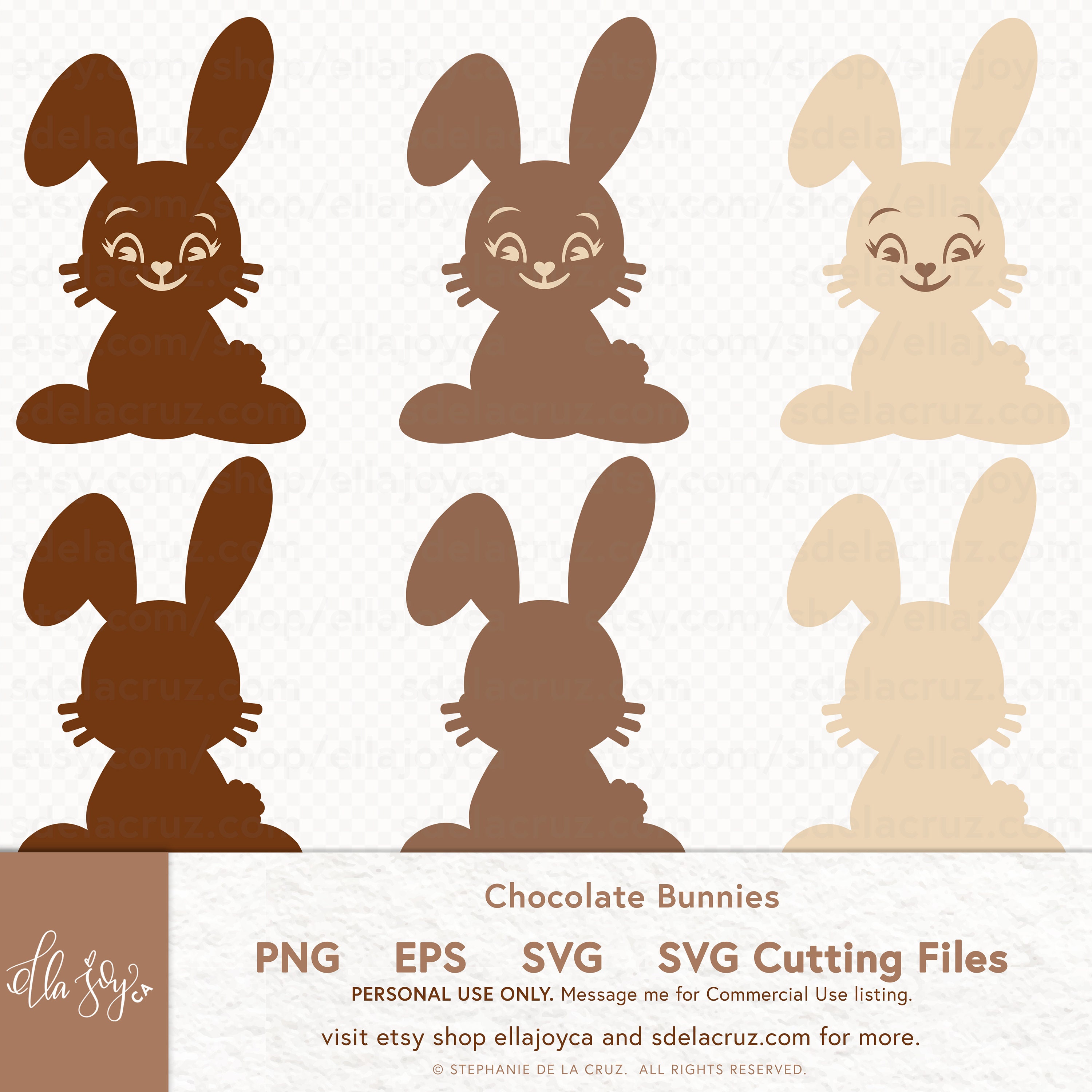 Chocolate Bunny SVG, Easter Bunny SVG Easter Bunny Candy Svg Png ...