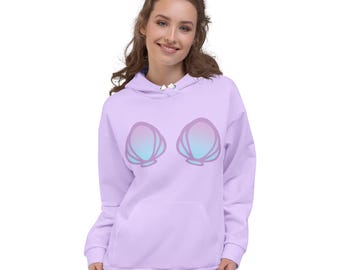 Mermaid Pastel Kids Hoodie | Light Purple Hoodie Sweater | Mommy and Me Sweater | Mermaid Sweater | Matching Family Outfit