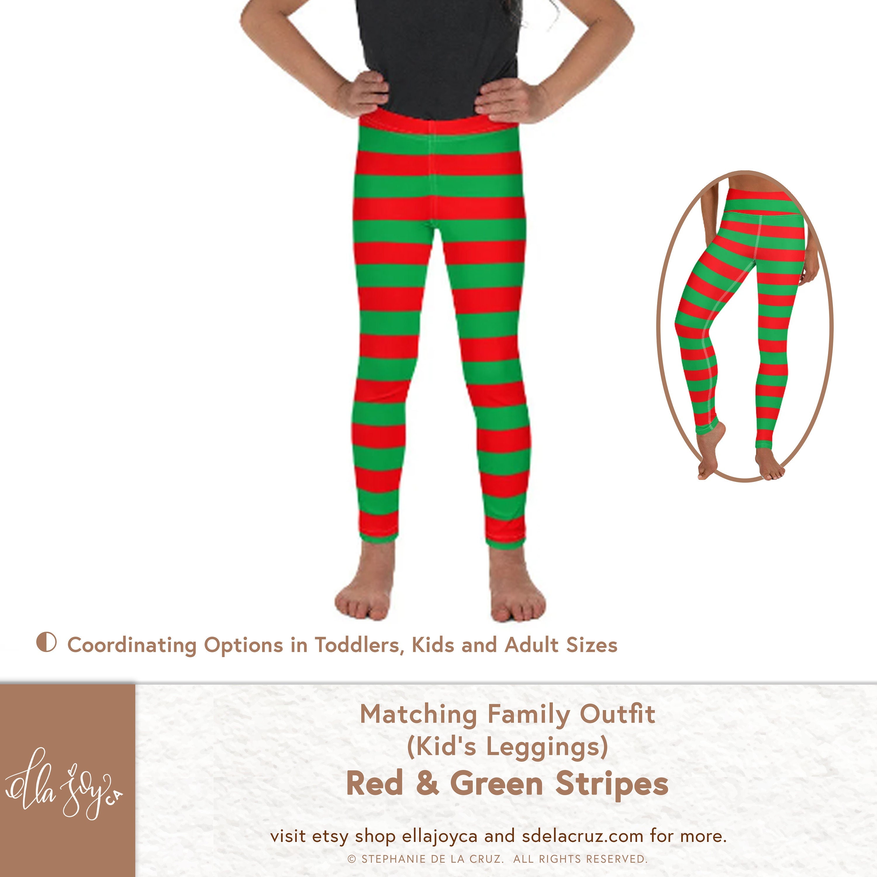  Candy Cane Striped Tights for Girls  Kid's Christmas Leggings,  Red & White Stripes Elf Stockings For Christmas : Clothing, Shoes & Jewelry