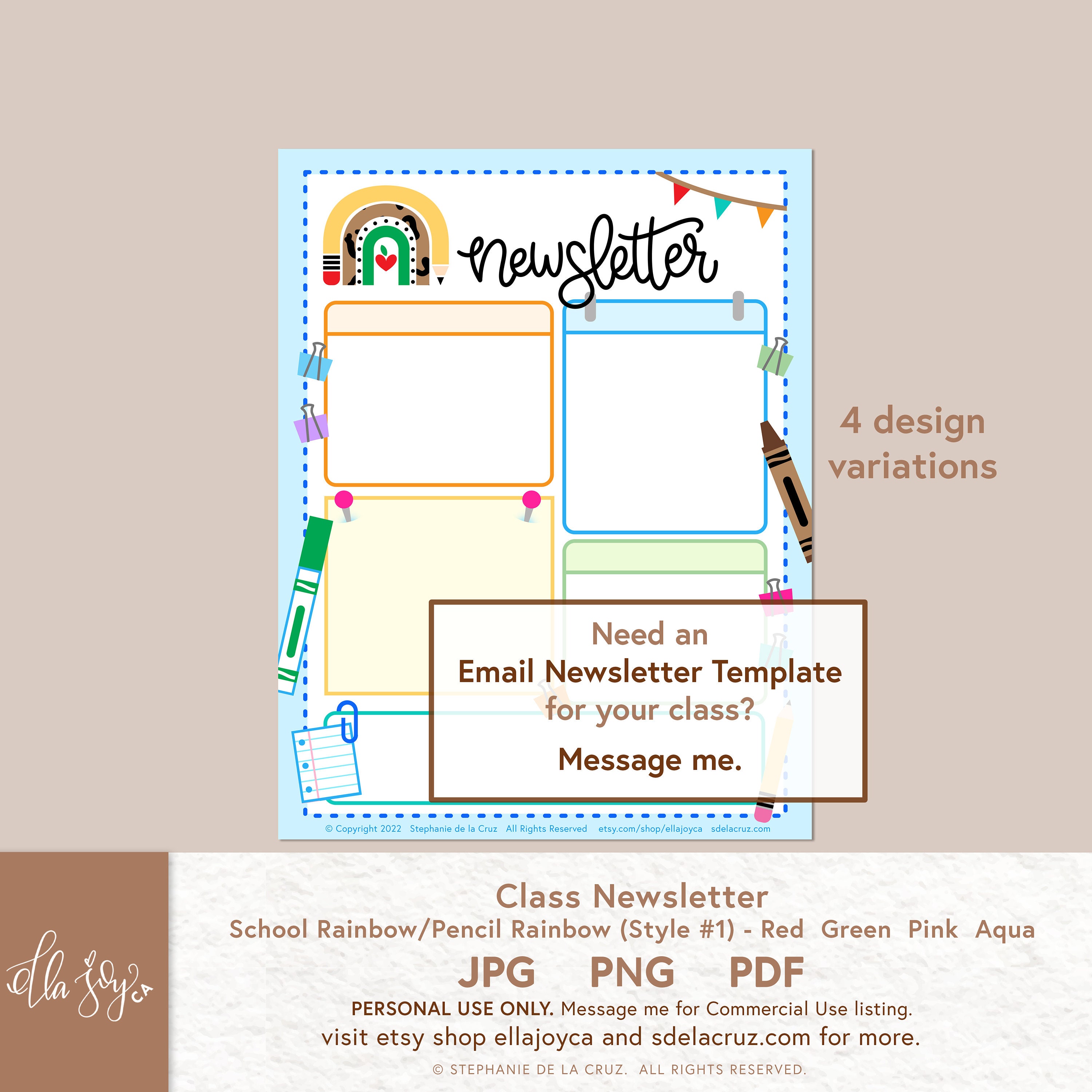 Teacher Class Newsletter Template Teacher Form Classroom - Etsy