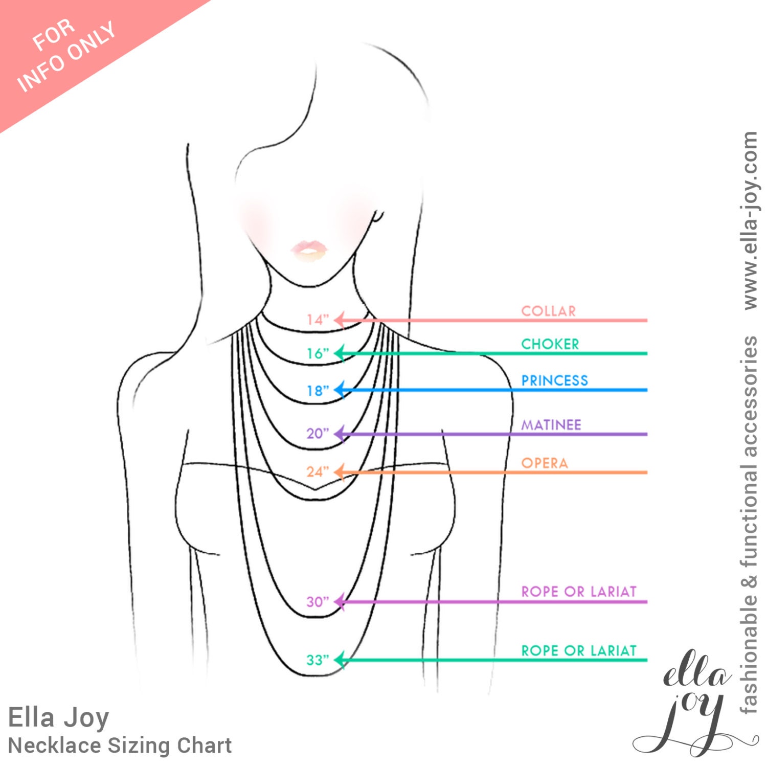 NOT for Sale Ella Joy CA Sizing Chart & Color Chart for Informational ...