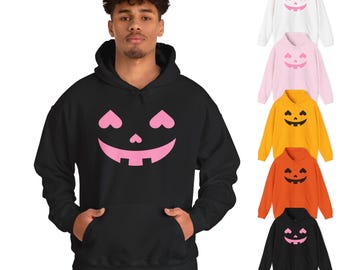 Unisex Heavy Blend™ Hooded Sweatshirt | Gildan 18500 | Jack-o-lantern Sweater | Jack o lantern Sweatshirt | Pumpkin Sweater | Mommy and Me