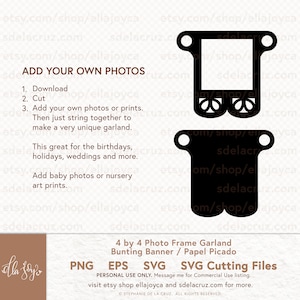 Frame SVG, Instagram Photo Frame SVG 4 by 4, Papel Picado SVG, Birthday Banner svg eps png svg circut cutting file, Cinco de Mayo Fiesta