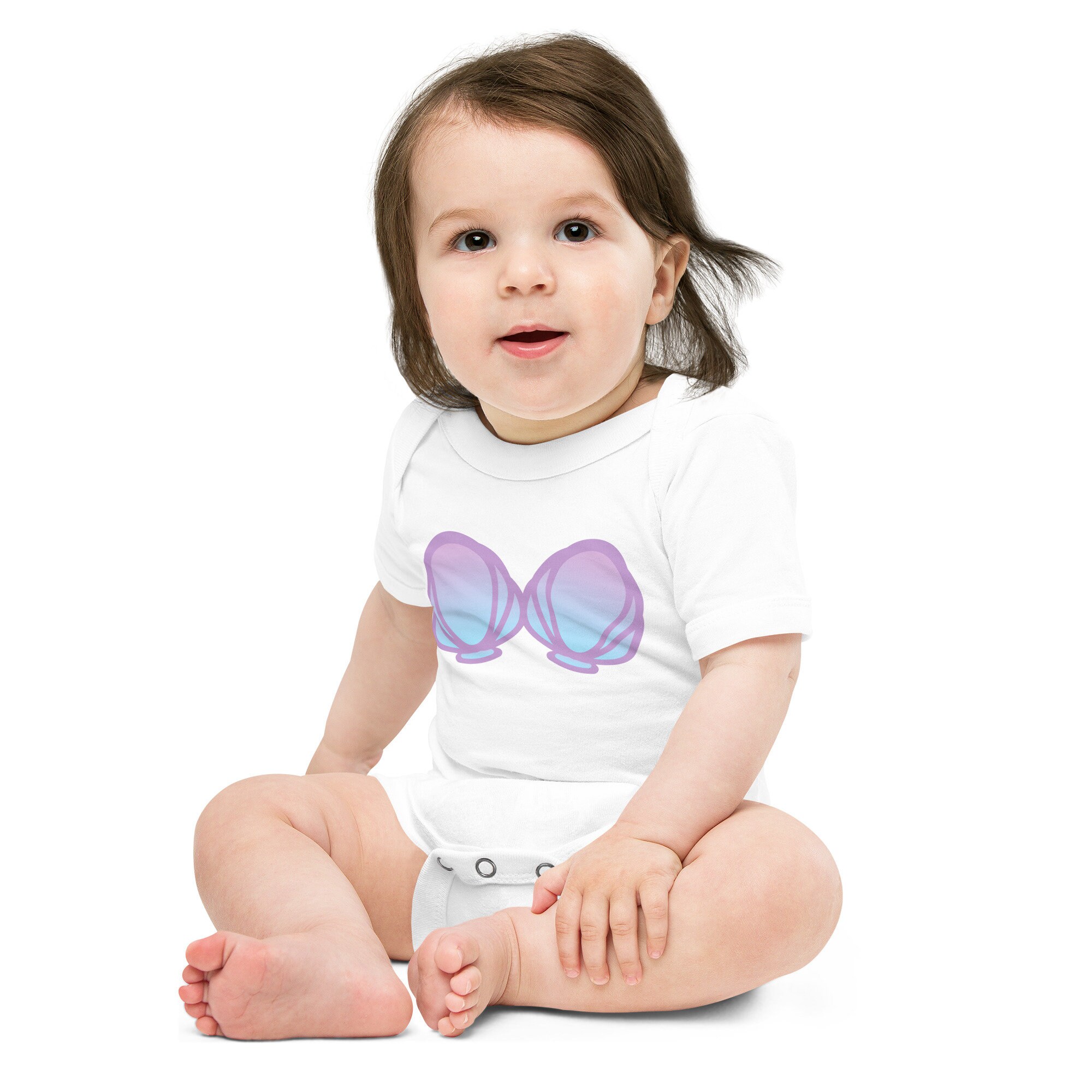 Discover Mermaid Baby Onesie | Mermaid Shell Shirt | Baby Halloween