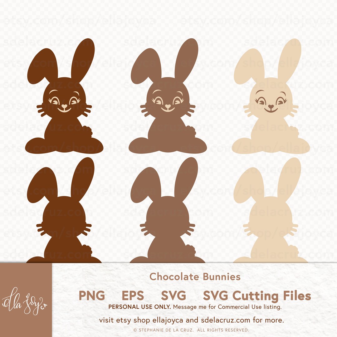 Chocolate Bunny SVG, Easter Bunny SVG Easter Bunny Candy Svg Png