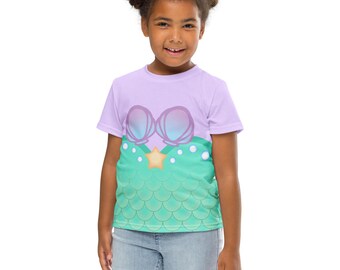 Mermaid Kids crew neck tshirt | Mermaid Kids Shirt | Mermaid T-Shirt | Mermaid Tee Halloween Costume | Toddler TShirt | Mommy and Me Mermaid