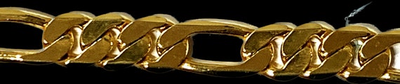 Vintage Gold 24 KGP Link Bracelet, 7.5 inches. - image 7