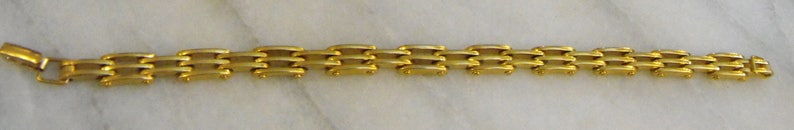 Vintage Napier Gold Tone Link Bracelet image 2