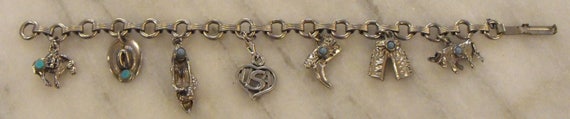 Vintage Western Motif Charm Bracelet - image 6