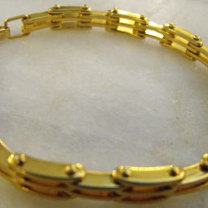 Vintage Napier Gold Tone Link Bracelet image 1