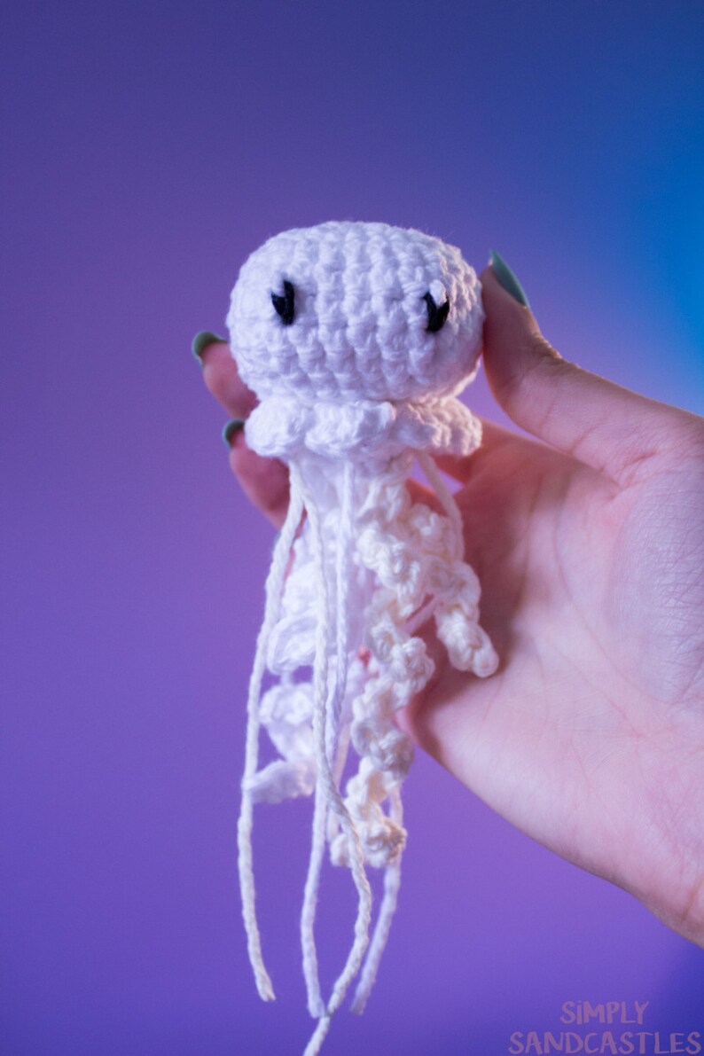 Mini Crochet Jellyfish Etsy