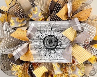 DIY Wreath Kit Sunflower Wreath Kit