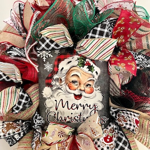 DIY Wreath Kit Santa  Christmas Wreath Kit
