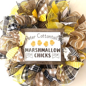 DIY Wreath Kit Easter Marshmallow Chicks Wreath Kit