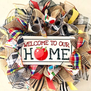 DIY Wreath Kit Welcome/ Back to School Wreath Kit