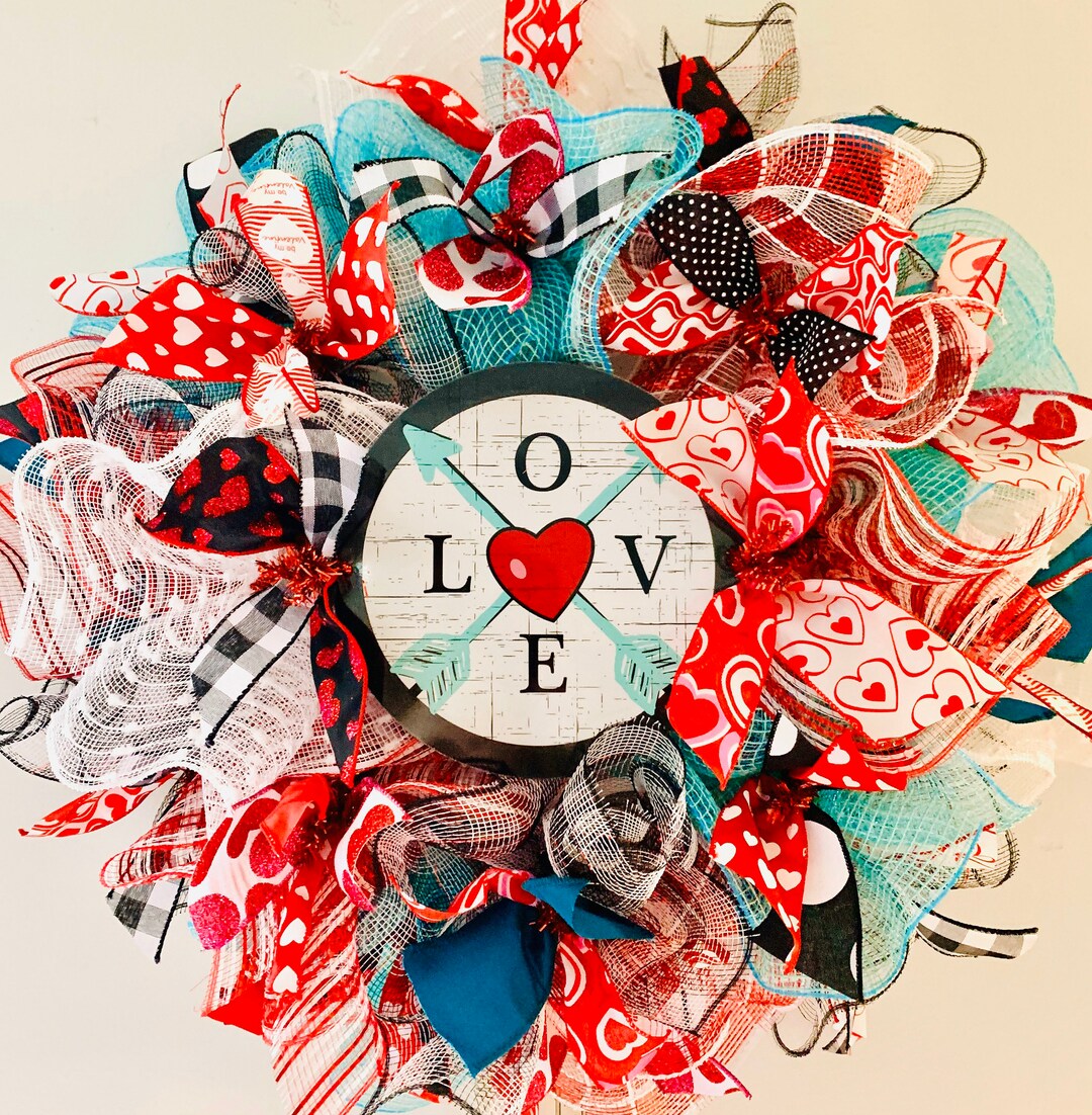 DIY Wreath Kit Valentines Valentine Wreath Kit Etsy