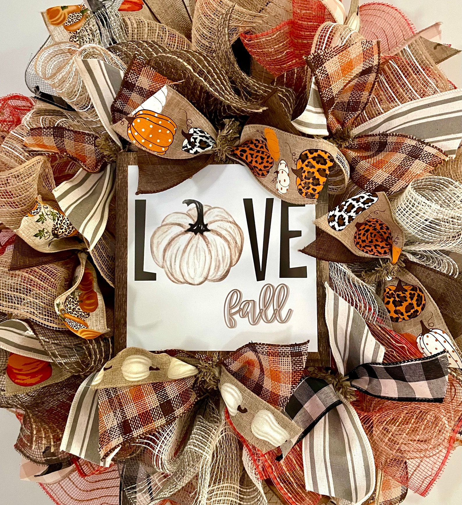DIY Wreath Kit Love Fall Wreath Kit Etsy