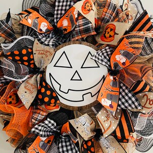 DIY Wreath Kit Halloween Jack-O-Lantern Wreath Kit