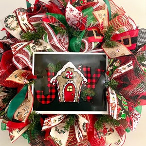 DIY Wreath Kit Joy Gingerbread Christmas Wreath Kit