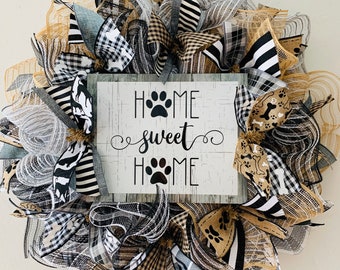 DIY Wreath Kit Home Sweet Home Dog Wreath Kit