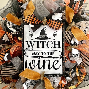 DIY Wreath Kit Witch Wine Halloween Wreath Kit