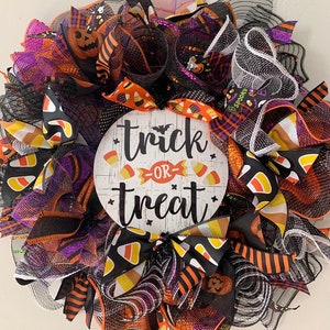DIY Wreath Kit Halloween Trick or Treat Wreath Kit