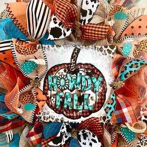 DIY Wreath Kit Howdy Fall Leopard Wreath Kit