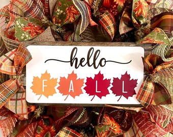 DIY Wreath Kit Welcome Fall Leaves Wreath Kit