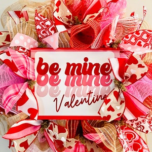 DIY Wreath Kit Valentine Retro Be Mine Wreath Kit
