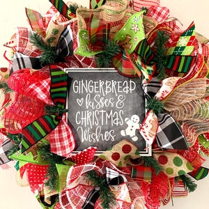 DIY Wreath Kit Gingerbread Kisses Wreath Kit