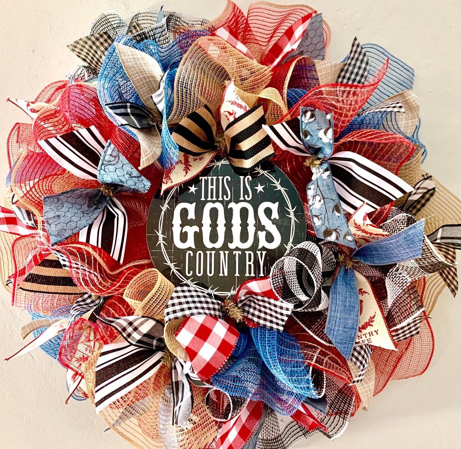 DIY Wreath Kit Gods Country Wreath Kit - Etsy