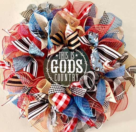 DIY Wreath Kit Gods Country Wreath Kit - Etsy